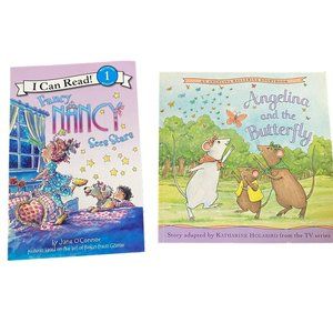 Lot of 2 Books - Fancy Nancy Sees Stars by Jane O'Connor and Angelina and the Bu